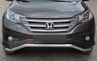 Защита Передняя – Одинарная (Круг) на Honda CR-V, 2012-2014, 4 поколение (2.4)