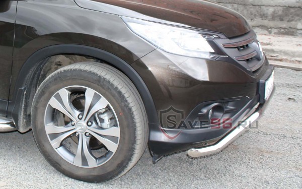 Защита Передняя – Одинарная (Круг) на Honda CR-V, 2012-2014, 4 поколение (2.4)